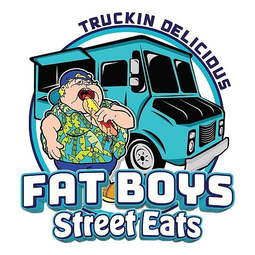 Guests queuing at the Fat Boys Street Eats food truck